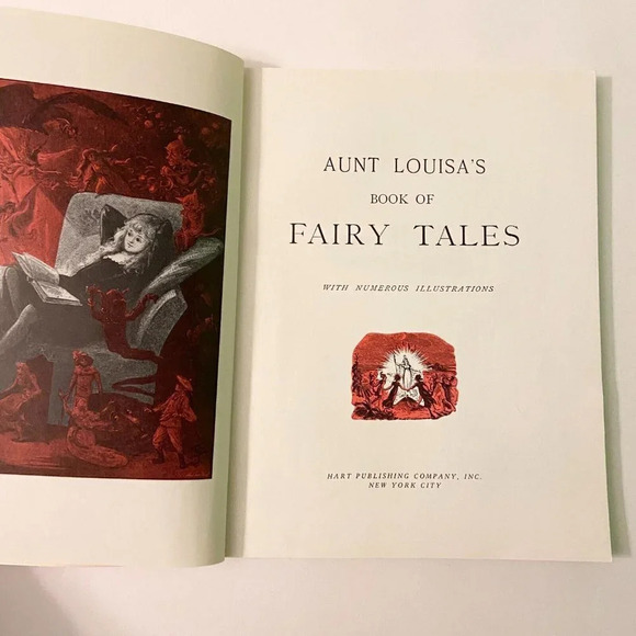 Vintage 1977 Aunt Louisas Book of Fairy  Tales Book Hart Publishing Paperback - Picture 8 of 15